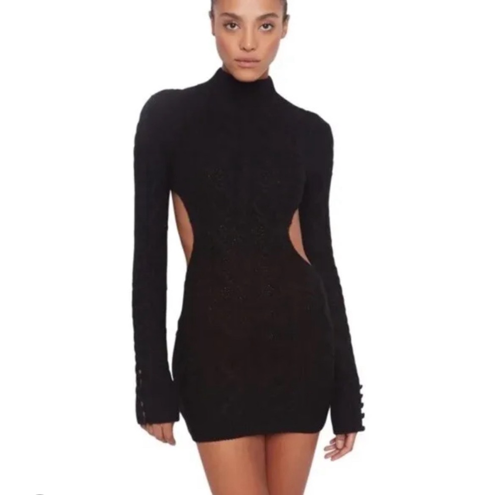 Danielle guizio black sweater dress